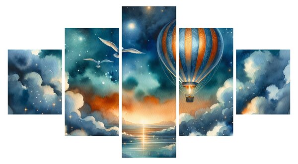 Obraz - Lot pod nocnym niebem (125x70 cm)