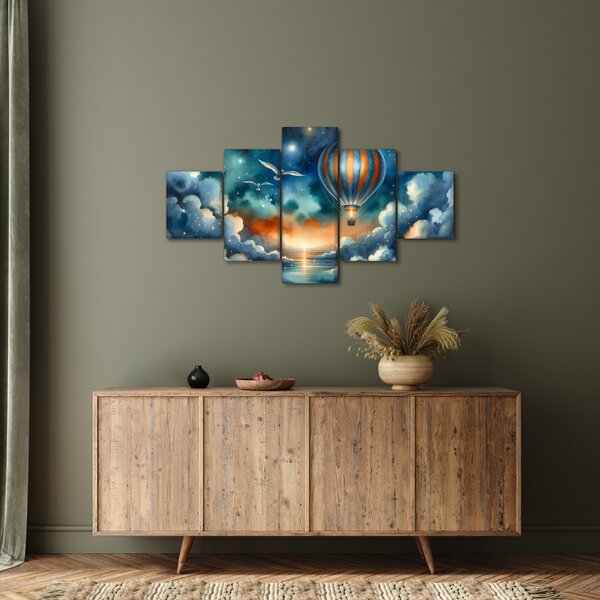 Obraz - Lot pod nocnym niebem (125x70 cm)
