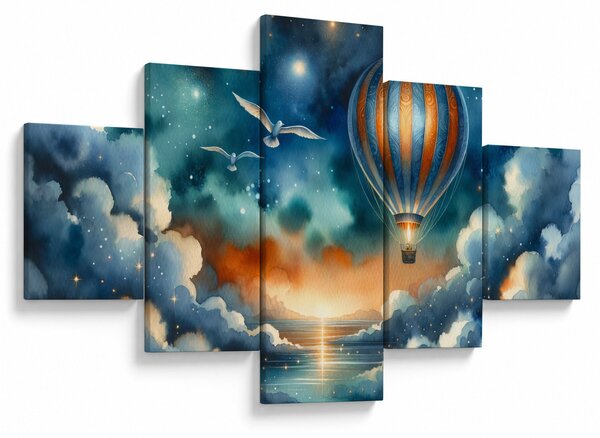 Obraz - Lot pod nocnym niebem (125x70 cm)