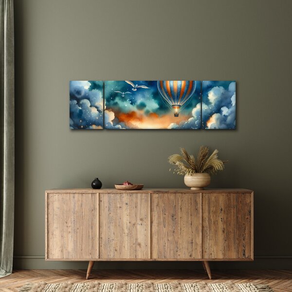 Obraz - Lot pod nocnym niebem (170x50 cm)