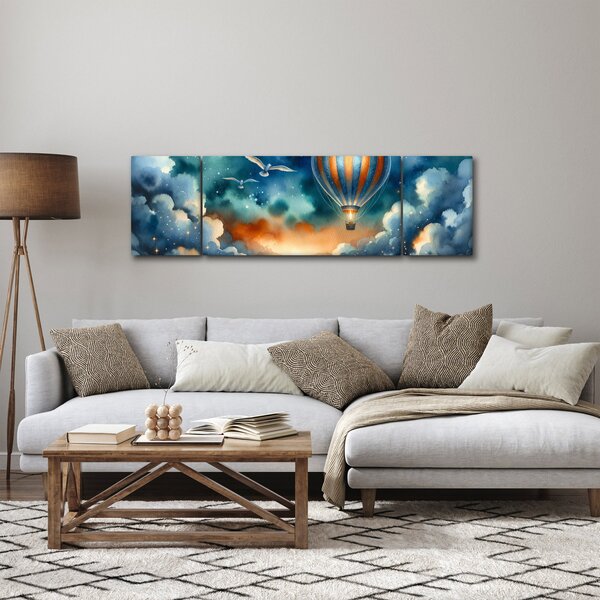 Obraz - Lot pod nocnym niebem (170x50 cm)