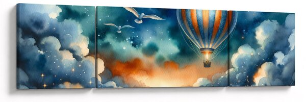 Obraz - Lot pod nocnym niebem (170x50 cm)