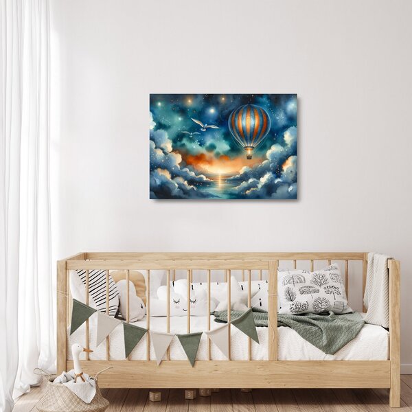 Obraz na szkle - Lot pod nocnym niebem (70x50 cm)