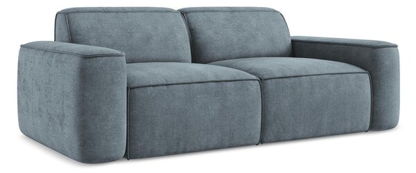 Szaroniebieska sofa z tkaniny szenilowej 204 cm Omao – Makamii
