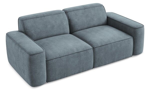 Szaroniebieska sofa z tkaniny szenilowej 204 cm Omao – Makamii