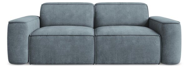 Szaroniebieska sofa z tkaniny szenilowej 204 cm Omao – Makamii