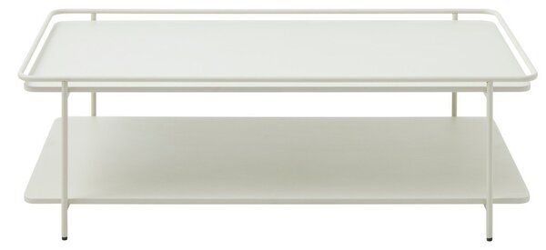 Jasnoszary metalowy stolik 55x110 cm Yuba – Unique Furniture