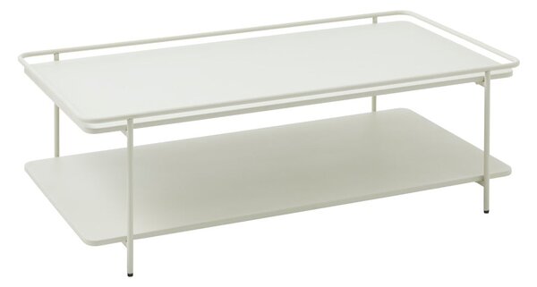 Jasnoszary metalowy stolik 55x110 cm Yuba – Unique Furniture