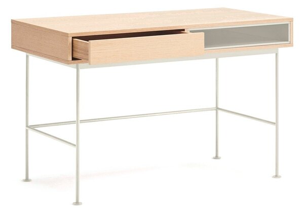 Biurko z blatem w dekorze dębu 60x120 cm Yoko – Teulat