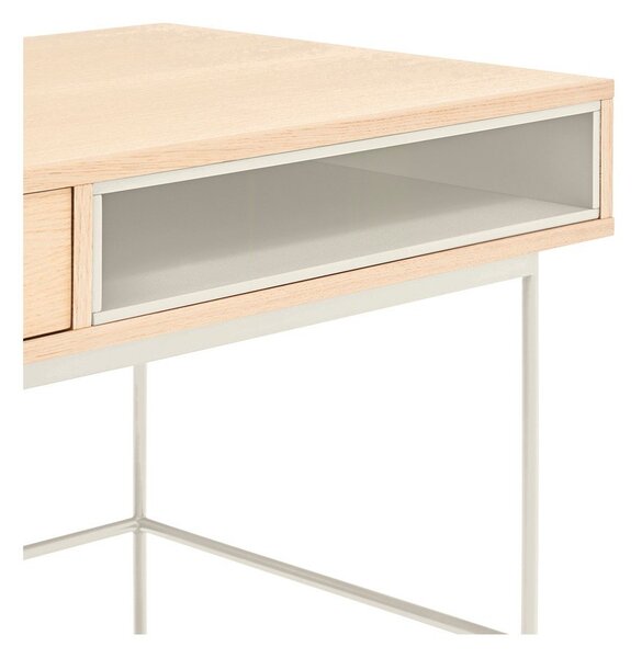 Biurko z blatem w dekorze dębu 60x120 cm Yoko – Teulat