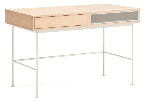Biurko z blatem w dekorze dębu 60x120 cm Yoko – Teulat