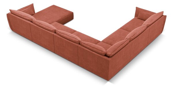 Czerwony narożnik (lewostronny) Vanda – Mazzini Sofas