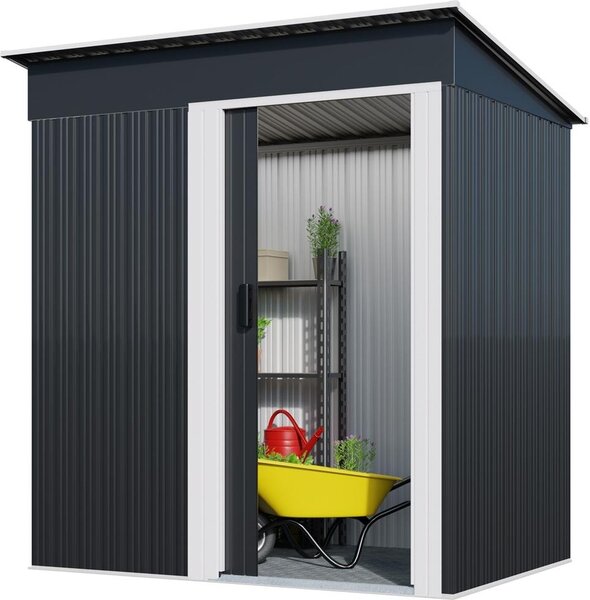 Bc-elec - 5662-0504 Metalowa altana ogrodowa Ocynkowana stalowa altana ogrodowa 162 x 86 x 181 cm