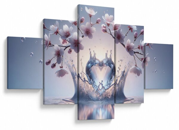 Obraz - Diamentowe serce (125x70 cm)