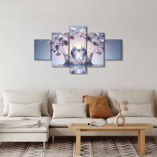 Obraz - Diamentowe serce (125x70 cm)