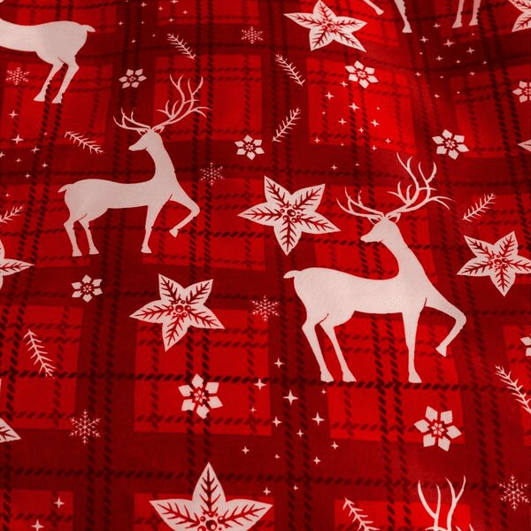 Pościel z mikrofibry VELVET CHRISTMAS czerwone Rozmiar pościeli: 70 x 90 cm | 140 x 220 cm