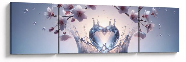 Obraz - Diamentowe serce (170x50 cm)