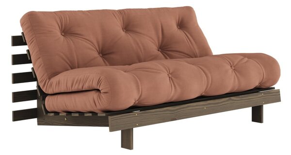 Pomarańczowomiedziana rozkładana sofa 160 cm Roots – Karup Design