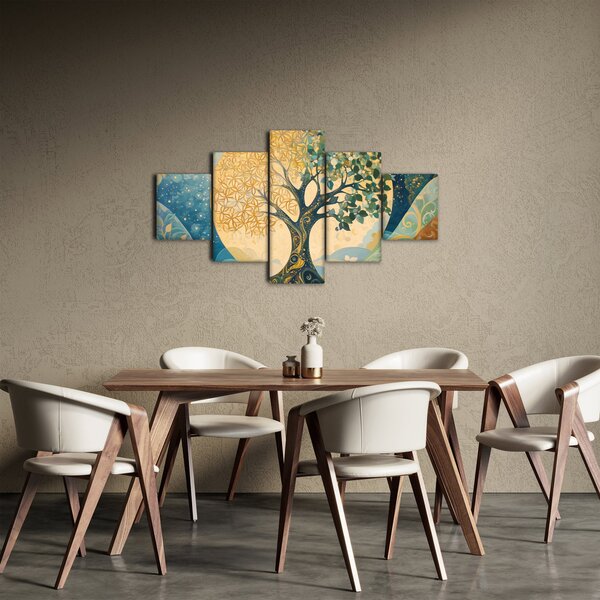 Obraz – Drzewo życia w księżycu (125x70 cm)