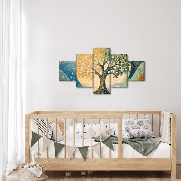 Obraz – Drzewo życia w księżycu (125x70 cm)