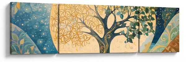 Obraz – Drzewo życia w księżycu (170x50 cm)