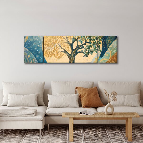 Obraz – Drzewo życia w księżycu (170x50 cm)
