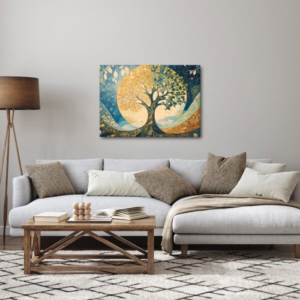 Obraz – Drzewo życia w księżycu (70x50 cm)