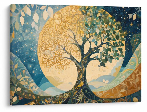 Obraz – Drzewo życia w księżycu (70x50 cm)