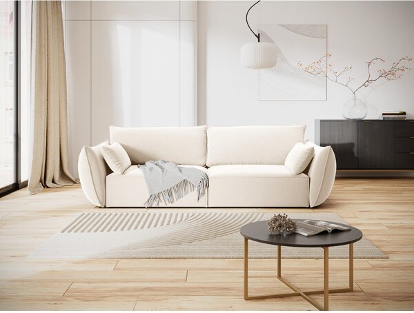 Beżowa aksamitna sofa 208 cm Vanda – Mazzini Sofas