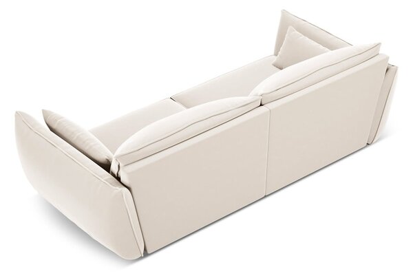 Beżowa aksamitna sofa 208 cm Vanda – Mazzini Sofas