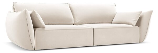 Beżowa aksamitna sofa 208 cm Vanda – Mazzini Sofas