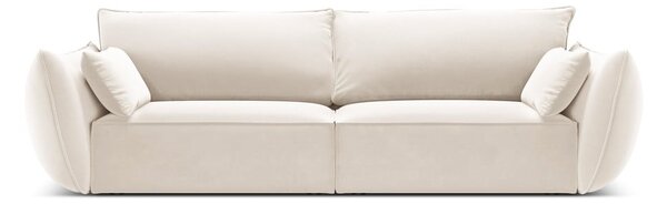 Beżowa aksamitna sofa 208 cm Vanda – Mazzini Sofas