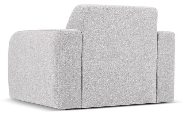 Jasnoszary fotel z materiału bouclé Molino – Micadoni Home
