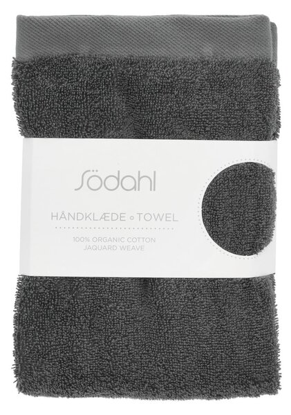 Ciemnoszary bawełniany ręcznik kąpielowy frotte 70x140 cm Comfort – Södahl