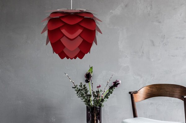 Bordowy abażur ø 59 cm Aluvia – UMAGE