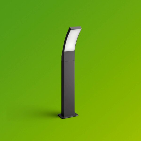 Philips Słupek oświetleniowy LED Splay UE, 60 cm, antracyt, IP44, czarny, aluminium