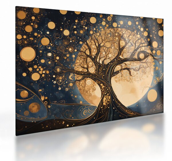 Obraz na szkle – Surrealistyczne drzewo (70x50 cm)