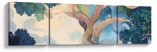 Obraz – Kosmiczne drzewo (170x50 cm)