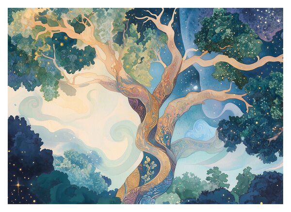 Obraz – Kosmiczne drzewo (70x50 cm)