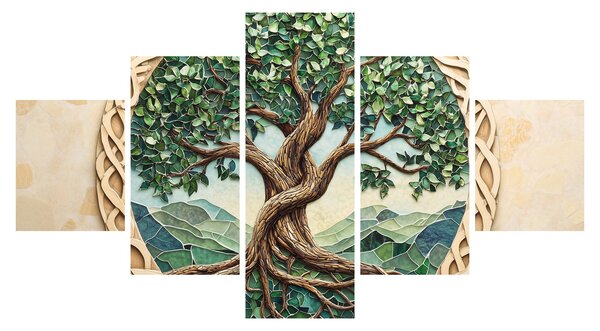 Obraz – Splecione drzewo życia (125x70 cm)
