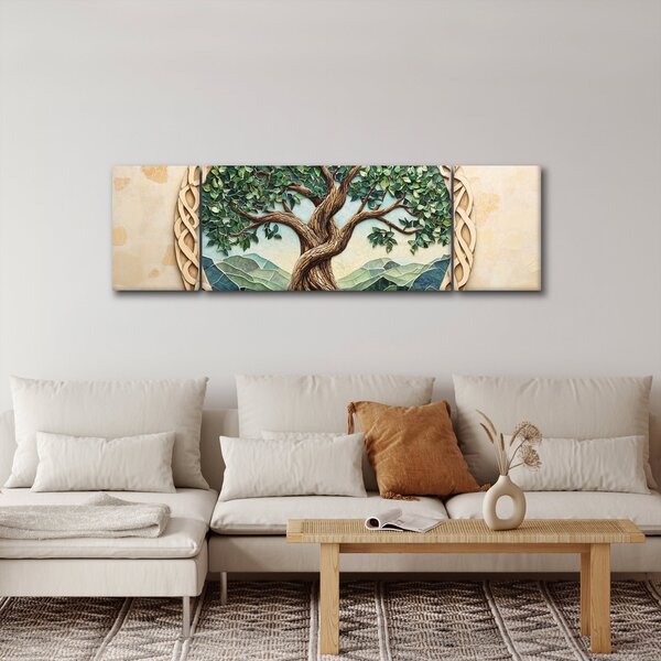 Obraz – Splecione drzewo życia (170x50 cm)