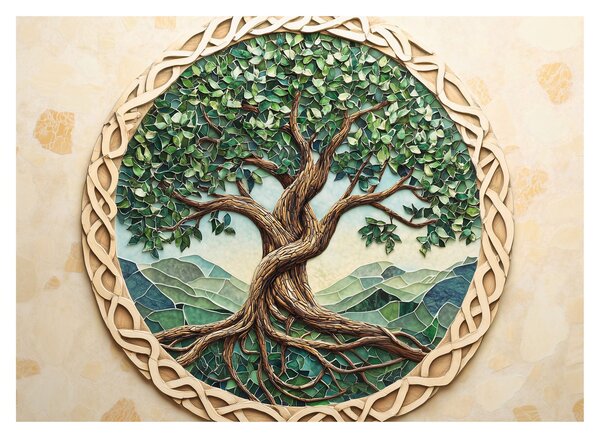 Obraz – Splecione drzewo życia (70x50 cm)
