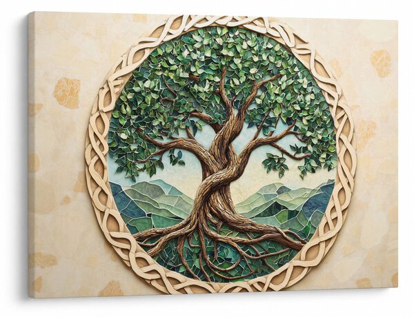 Obraz – Splecione drzewo życia (70x50 cm)