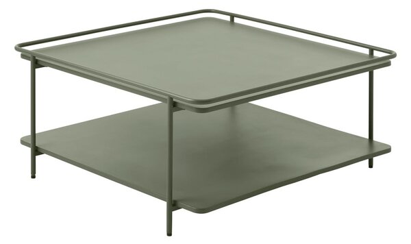 Zielony metalowy stolik 75x75 cm Yuba – Unique Furniture
