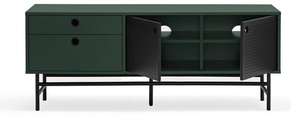 Ciemnozielona szafka pod TV 140x52 cm Punto – Teulat