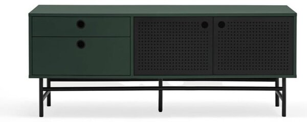 Ciemnozielona szafka pod TV 140x52 cm Punto – Teulat