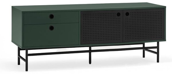 Ciemnozielona szafka pod TV 140x52 cm Punto – Teulat