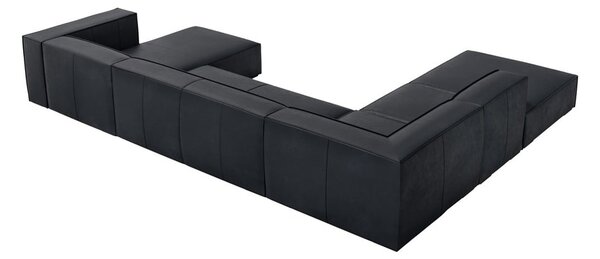 Ciemnoniebieski skórzany narożnik (lewostronny) Madame – Windsor & Co Sofas