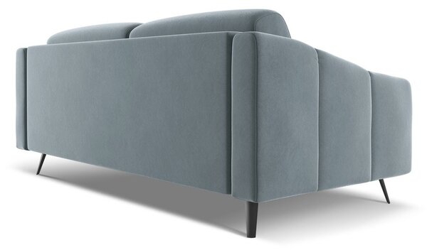 Jasnoniebieska aksamitna sofa 202 cm Nalu – Makamii