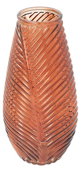 Szklany wazon Leaf I 13x10x29 cm